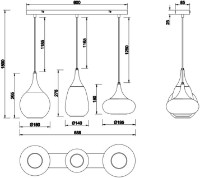 Люстра Trio Lumina (317000332) фото №2 — интернет-магазин Desire.md