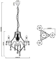 Люстра Trio R11073000 фото №2 — интернет-магазин Desire.md