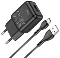 Зарядное устройство Hoco C96A Single + Type-C Black