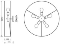 Plafonieră Trio 603900511 imaginea #2 — magazin online Desire.md