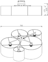 Потолочный светильник Trio 693900517 фото №2 — интернет-магазин Desire.md