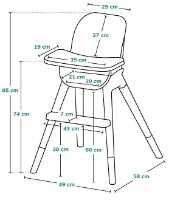 Стульчик для кормления Lionelo Koen Blue Sky фото №2 — интернет-магазин Desire.md