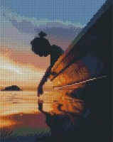 Pictura cu diamante după numere Strateg Дотронуться до океана (HX457)