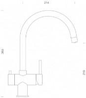 Смеситель для кухни Schock Ares 561000PL Chrome фото №2 — интернет-магазин Desire.md