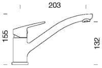 Смеситель для кухни Schock Daja 522000 CHR фото №2 — интернет-магазин Desire.md