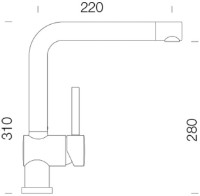 Смеситель для кухни Schock Piega 547001 CHR фото №2 — интернет-магазин Desire.md