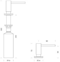 Дозатор моющего средства Schock Sani 629026 CHR фото №2 — интернет-магазин Desire.md