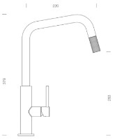 Смеситель для кухни Schock Tanos 516120 EDO фото №2 — интернет-магазин Desire.md