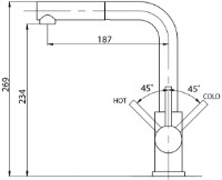 Baterie bucătărie Aquasanita Helika 2383 Cerrus imaginea #2 — magazin online Desire.md