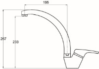 Baterie bucătărie Aquasanita Helika 2813 Cerrus imaginea #2 — magazin online Desire.md