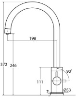 Смеситель для кухни Aquasanita Helika 2963 Cerrus фото №2 — интернет-магазин Desire.md