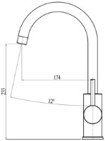 Смеситель для кухни Aquasanita Helika 5523 Grafit фото №2 — интернет-магазин Desire.md