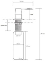 Дозатор моющего средства Bemeta Chrome (152109122) фото №2 — интернет-магазин Desire.md