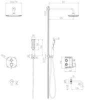 Душевой набор VOLLE Sistema P (1584.090901) фото №2 — интернет-магазин Desire.md