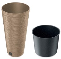 Цветочный горшок Prosperplast Furu Slim ECO Wood DFRH300W-4665W фото №3 — интернет-магазин Desire.md