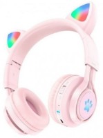 Наушники Hoco W39 Cat Ear Pink фото №1 — интернет-магазин Desire.md