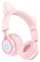 Наушники Hoco W39 Cat Ear Pink фото №2 — интернет-магазин Desire.md