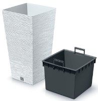 Цветочный горшок Prosperplast Furu Square DFSH300-S449 фото №2 — интернет-магазин Desire.md