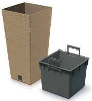 Ghiveci Prosperplast Furu Square ECO Wood DFSH300W-4665W imaginea #2 — magazin online Desire.md