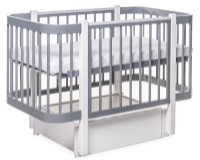 Кроватка Eucalyptus Karol Plus Gray/White (DS-904) фото №3 — интернет-магазин Desire.md