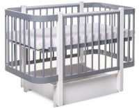 Кроватка Eucalyptus Karol Plus Gray/White (DS-904) фото №4 — интернет-магазин Desire.md