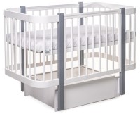 Кроватка Eucalyptus Karol Plus White/Gray (DS-902) фото №3 — интернет-магазин Desire.md