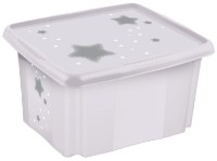 Container pentru jucării Keeeper Stars White (12240519) 15L imaginea #1 — magazin online Desire.md