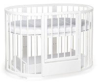 Pătuţ Eucalyptus Olivia Plus White (DS-8011) imaginea #2 — magazin online Desire.md