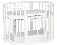 Pătuţ Eucalyptus Olivia Plus White (DS-8011) imaginea #3 — magazin online Desire.md