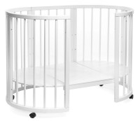 Pătuţ Eucalyptus Olivia Plus White (DS-8011) imaginea #5 — magazin online Desire.md