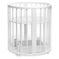 Pătuţ Eucalyptus Olivia Plus White (DS-8011) imaginea #7 — magazin online Desire.md