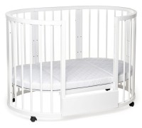 Pătuţ Eucalyptus Olivia Plus White (DS-8011) imaginea #10 — magazin online Desire.md