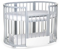 Pătuţ Eucalyptus Olivia Plus Gray (DS-8021) imaginea #8 — magazin online Desire.md