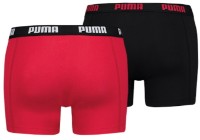 Сhiloţi pentru bărbați Puma Basic Boxer 2P Red/Black XXL