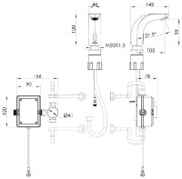 Смеситель для умывальника Imprese Krok SE 05500 фото №2 — интернет-магазин Desire.md