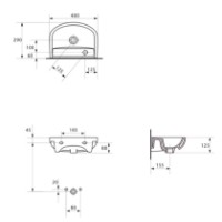 Умывальник Cersanit Arteco 40 (K667-006) фото №2 — интернет-магазин Desire.md