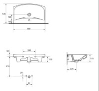 Lavoar Cersanit Carina 70 (K31-007) imaginea #3 — magazin online Desire.md