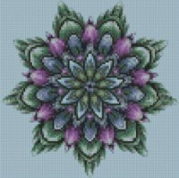 Pictura cu diamante după numere Strateg Цветочный узор (CA-0063)