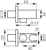 Suport de duș Ferro PKN15 imaginea #2 — magazin online Desire.md