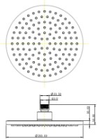 Cap de duș Herz Round Black ABS a10B (UH12113B) imaginea #2 — magazin online Desire.md