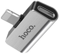 Разветвитель Hoco LS24 Dual Lightning Silver