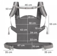 Marsupiu pentru copii Kinderkraft Nino Grey (KNNINOCOGRY0000) imaginea #5 — magazin online Desire.md