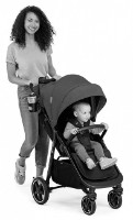 Коляска Kinderkraft Route Grey (KSROUT00GRY0000) фото №7 — интернет-магазин Desire.md