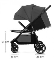 Коляска Kinderkraft Route Grey (KSROUT00GRY0000) фото №9 — интернет-магазин Desire.md