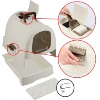 Биотуалет для кошек Curver Pet Life Cat Off White (198849) фото №2 — интернет-магазин Desire.md