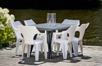 Scaun Keter Dante Low Back  White (220573) imaginea #4 — magazin online Desire.md