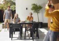 Садовый стол Keter Julie Dinning Table Graphite (246187) фото №4 — интернет-магазин Desire.md