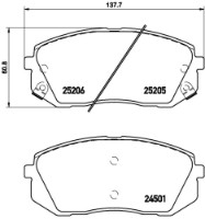 Комплект тормозных колодок Brembo P 30 056 фото №2 — интернет-магазин Desire.md
