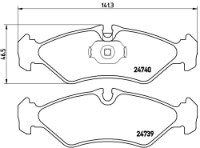 Set placute frână Brembo P 50 081 imaginea #2 — magazin online Desire.md
