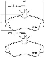 Комплект тормозных колодок Brembo P 61 060 фото №2 — интернет-магазин Desire.md